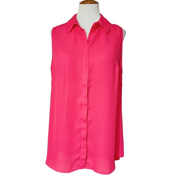 Lane Bryant Tops - SOLD-NWT Lane Bryant Sleeveless Buttondown Blouse